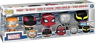 POP! Marvel: Year Of the Spider - Prodigy - 5 Pack Spider-man - Marvel Comics - Amazon Exclusive - Collectable Vinyl Figure - Gift Idea - Official Merchandise - Toys for Kids & Adults