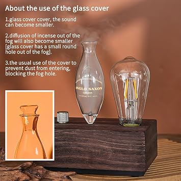 BAUSATZ Essential Oil Diffuser for Home Waterless Diffuser Infuser Aroma Diffuser Waterless Essential Oil Diffuser Oil Machine Solid Wood Aromatherapy Diffusers for Home, Spa, Hotel, Yoga and Office