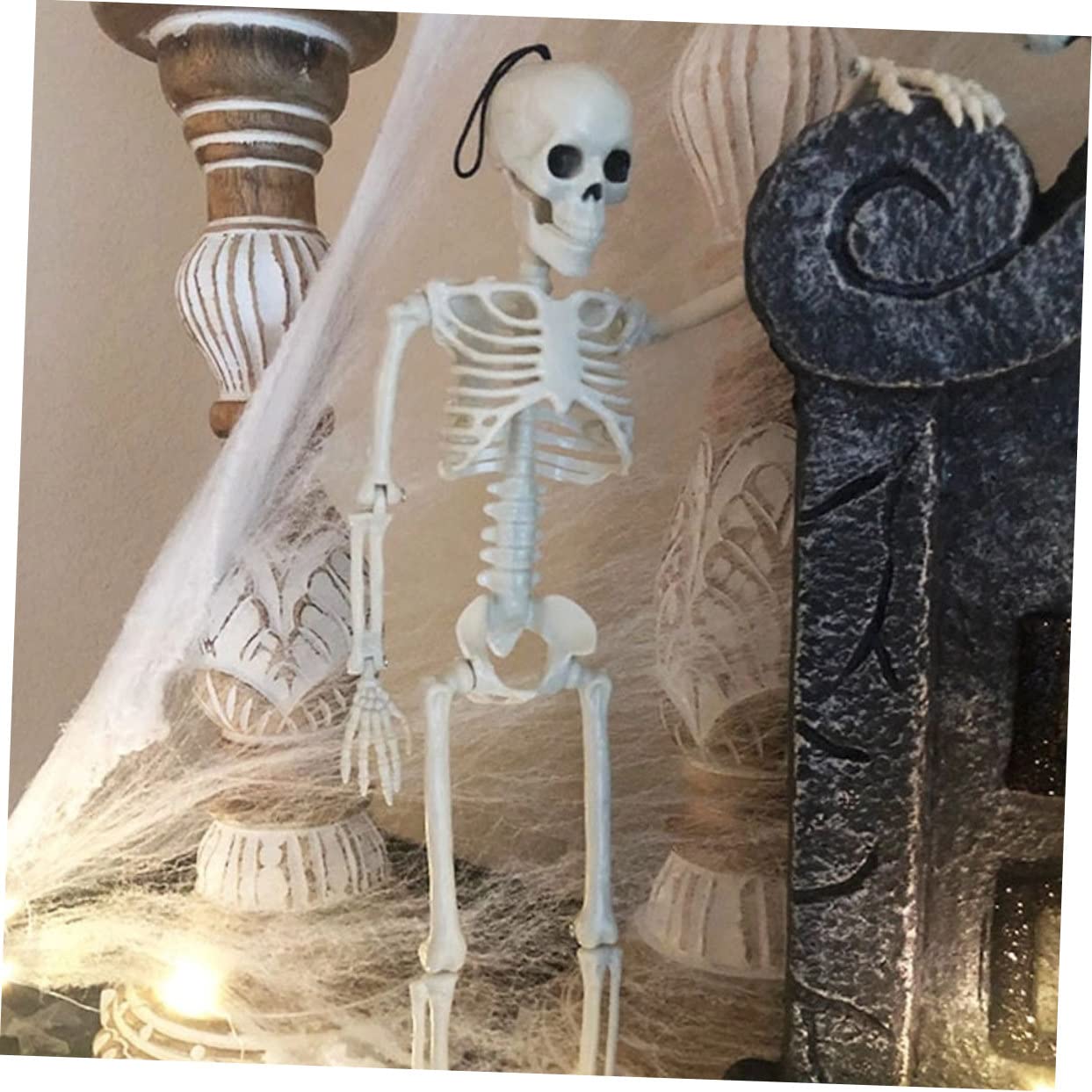 VICASKY 5 Piezas Esqueleto del Cráneo Adorno Pirata Adorno De Calavera Estatuillas De Esqueleto De Halloween Estatua De Esqueleto Juguetes De Halloween Artesanías De Calaveras El Plastico
