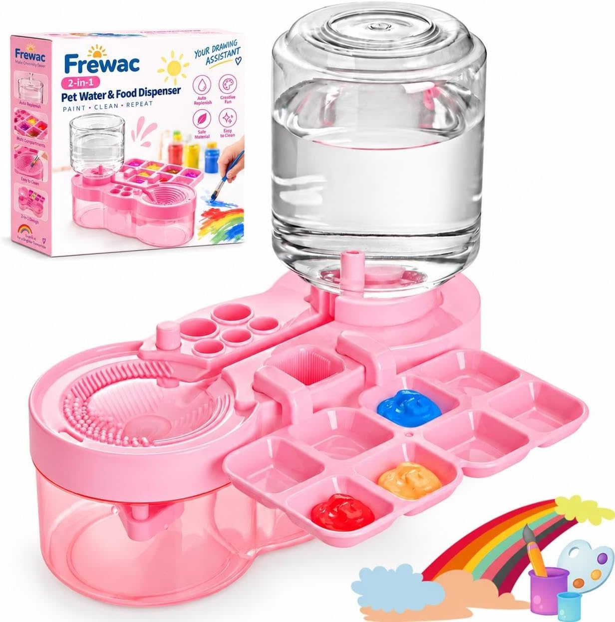 Paint Brush Cleaning Station, Painting Art Rinse Cup for Beginner