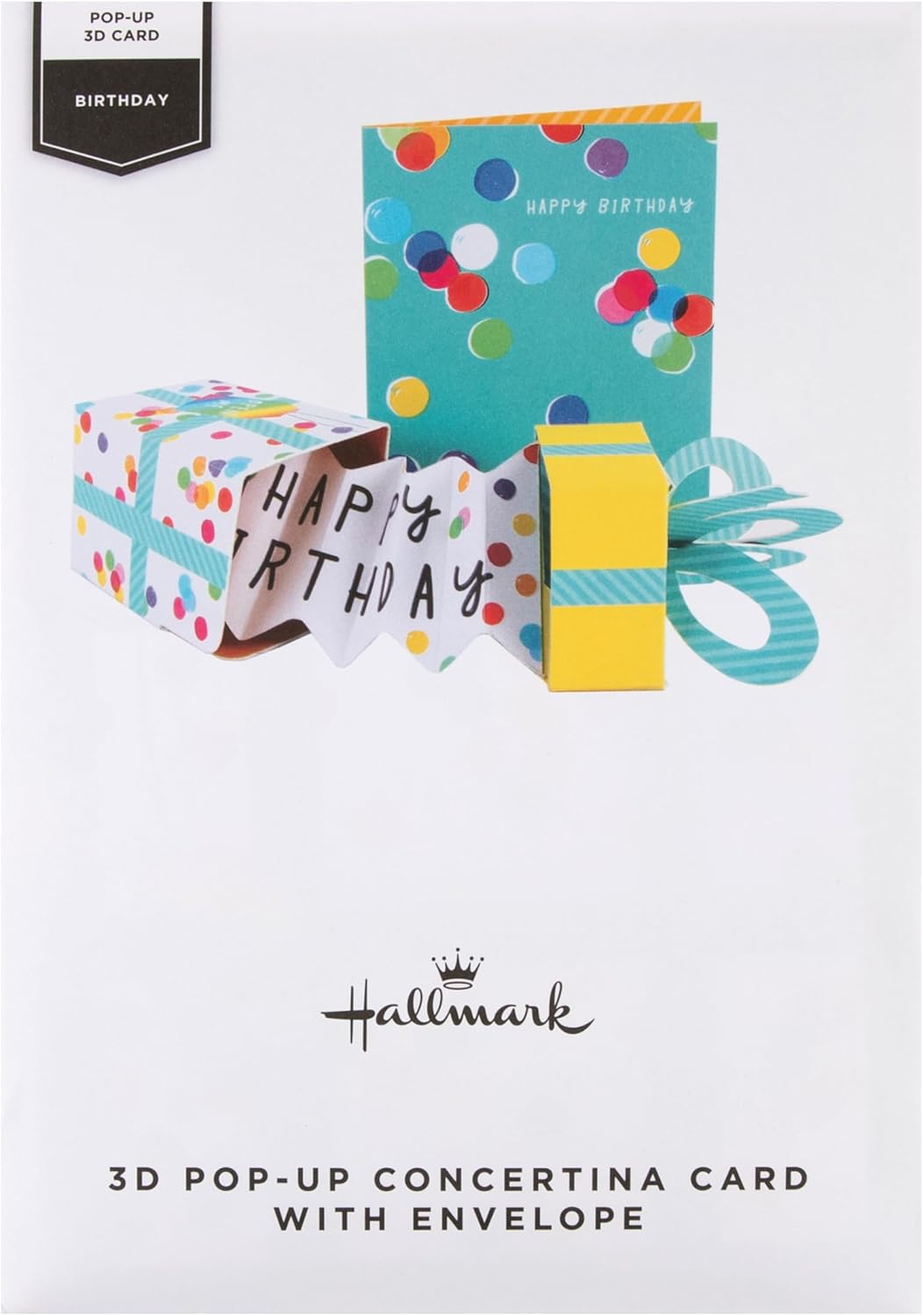 Hallmark Birthday Card - 3D Pop-Up Gift Box Design