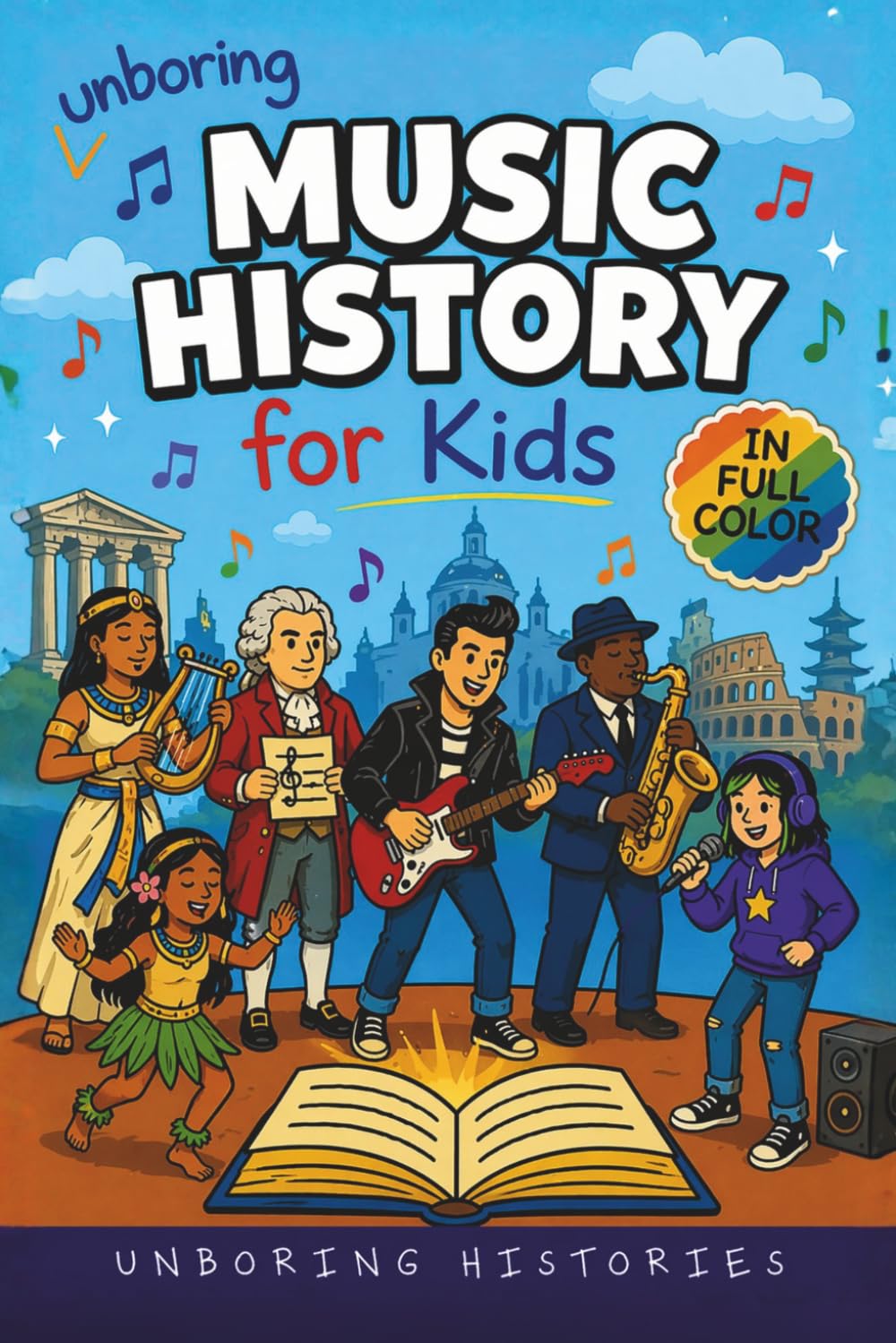 Unboring Music History for Kids: Funny, Interesting, Concise Guide to Music History, Famous Musicians, and Wild True Stories You Won’t Believe Are ... & Activities for Classrooms and Homeschool)