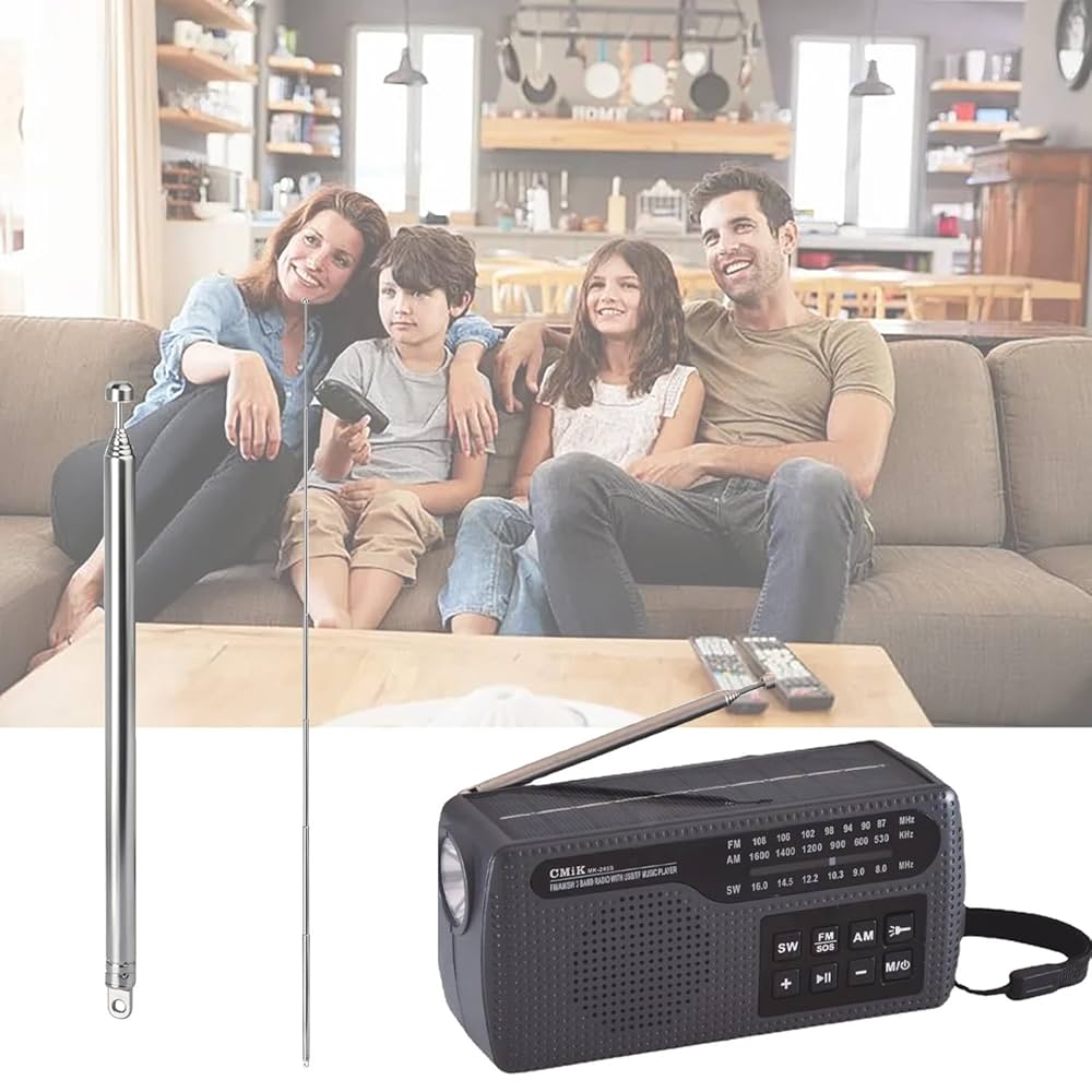 VooGenzek 3 Pièces 65cm 4 Sections Antenne Télescopique, Antenne