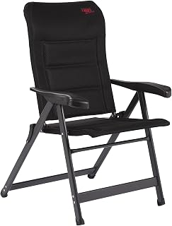 Crespo Silla de Camping Deluxe Negro