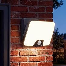 24W Security Lights Outdoor Motion Sensor, Upgraded IP65 Waterproof LED Floodlight, 3000K-6500K PIR Outside Wall Light for Garden Backyard Garage Forecourt