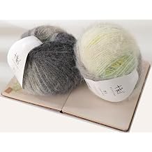 Snowbaby Wool Acrylic Blend Long Pile Yarn,Worsted Luxurious Fuzzy Multicolor Gradient Yarn for Knitting and Crocheting Hat Scarf Sweater, 2 * 3.52oz/100g 207yds54-River of Forgetfulness