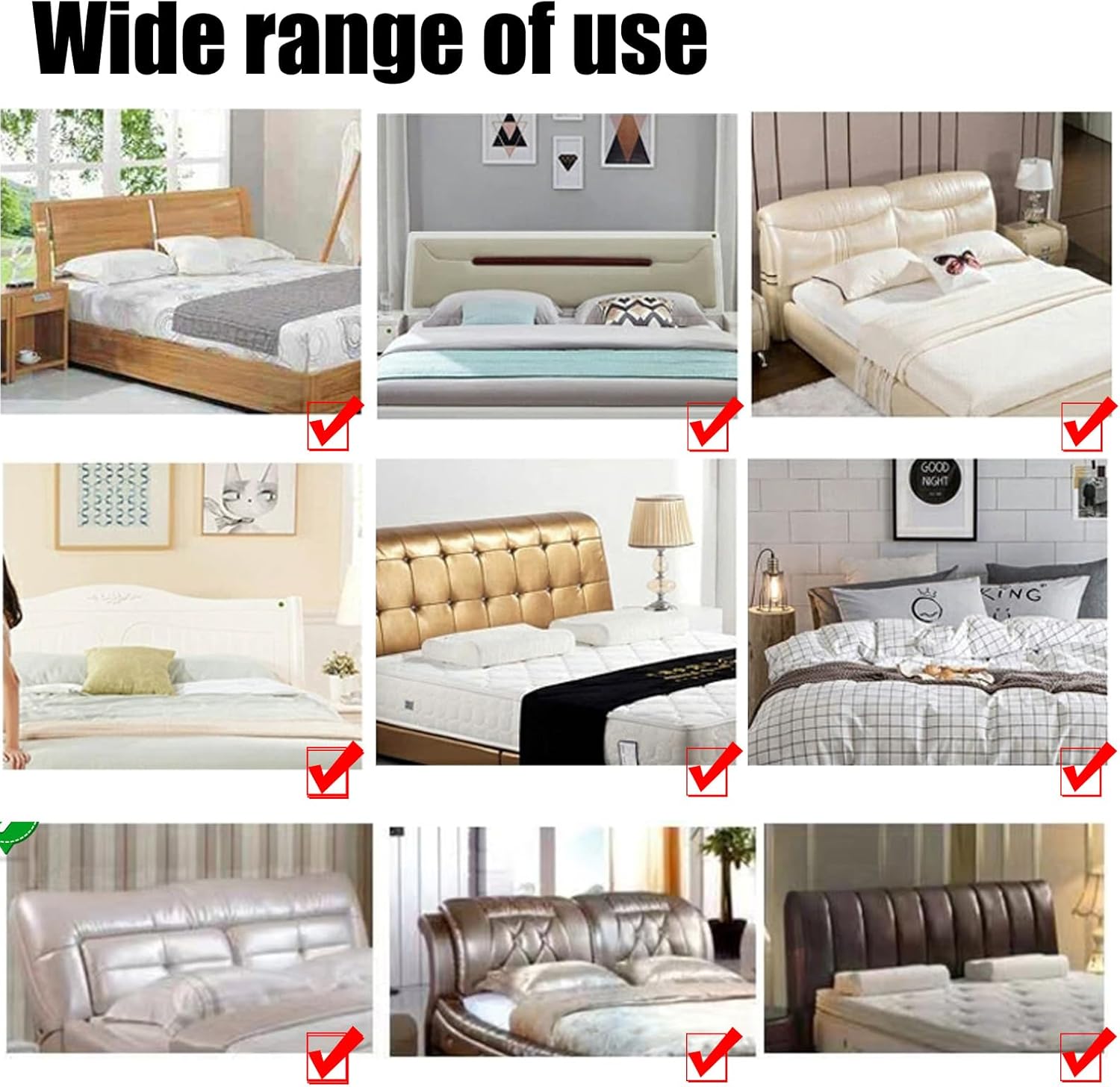 XOUVY Headboard Cover, Elastic Headboard Cover for Queen Size Bed, Velvet Headboard Protection Cover for Upholstered Headboard Slipcover