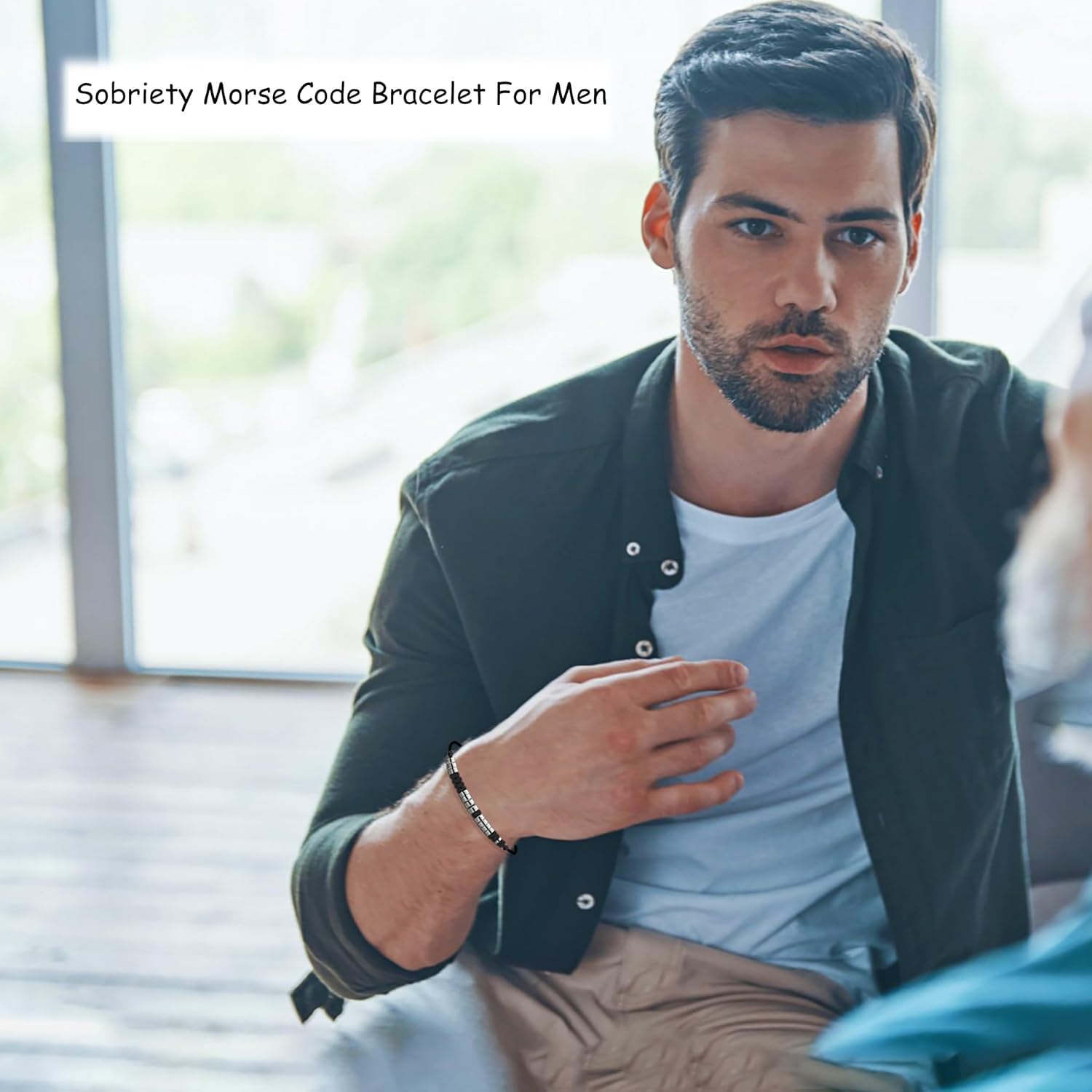 Sobriety Bracelet for Women & Men - Inspirational Morse Code Addiction Recovery Gift - Image 3