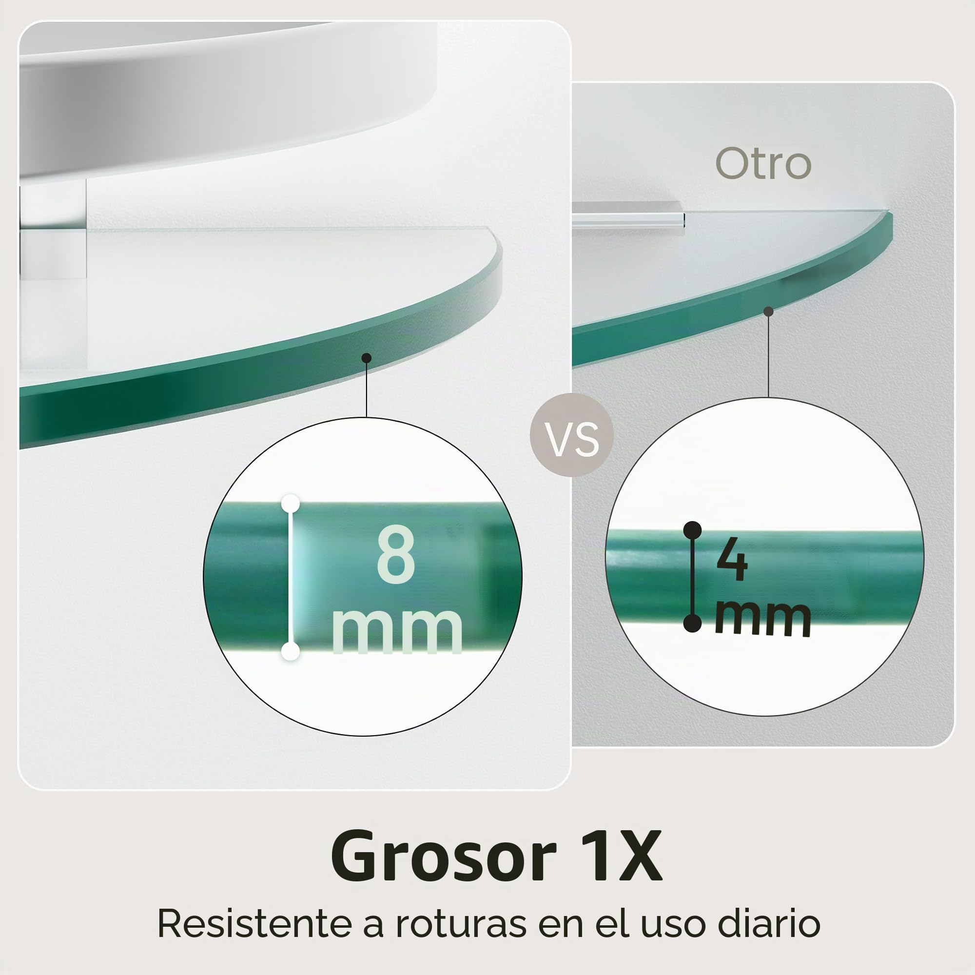 KES Estantería Esquina Cristal Baño Aluminio 2 Piezas Plata