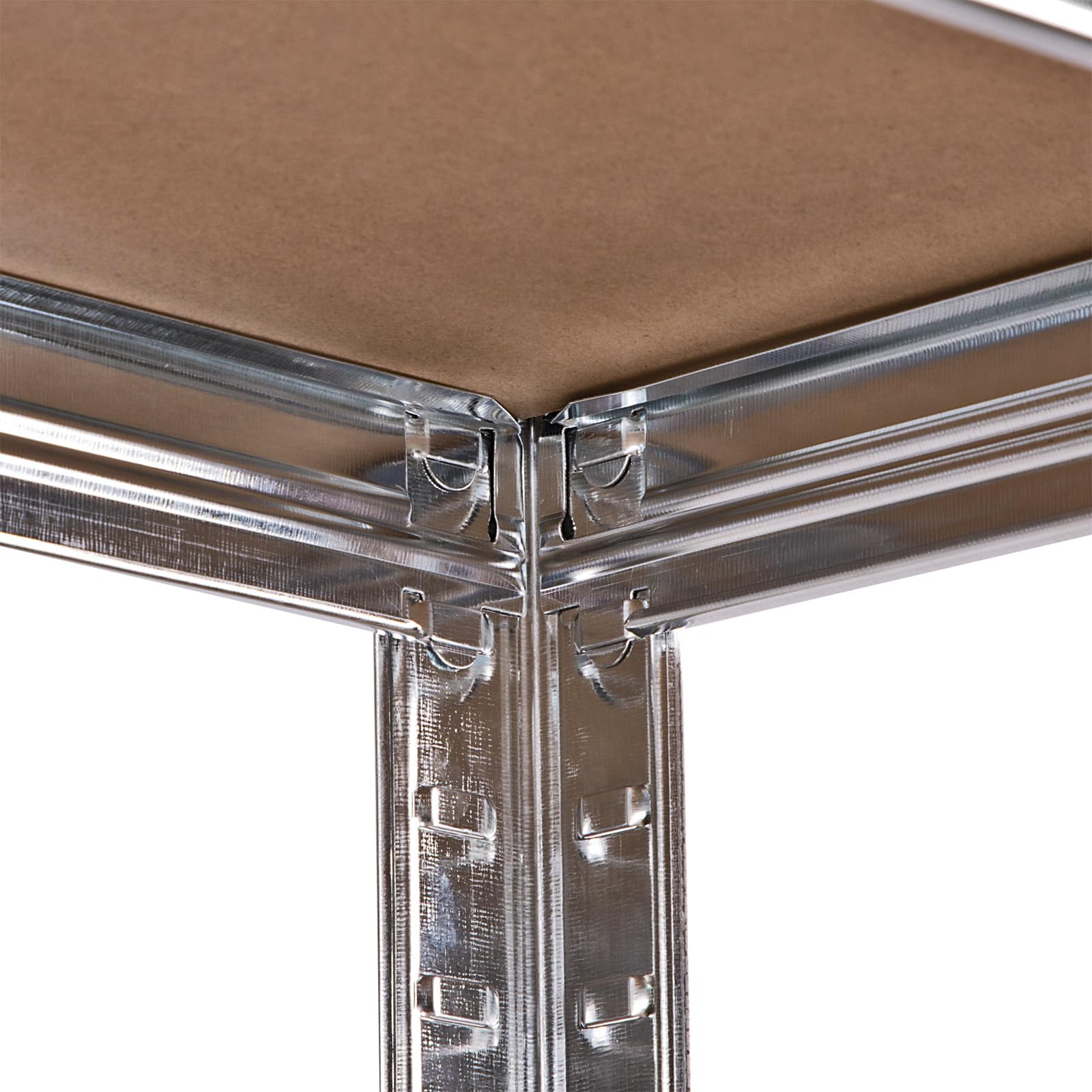 Étagère galvanisé 5 rayonnages bois charge 350 kg modulable atelier