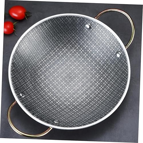 Miniatura 7 de TIDTALEO wok de acero Sartén china Sartén de acero inoxidable olla caliente salteado wok pan paella antiadherente sartén revuelto hexagonal sartén