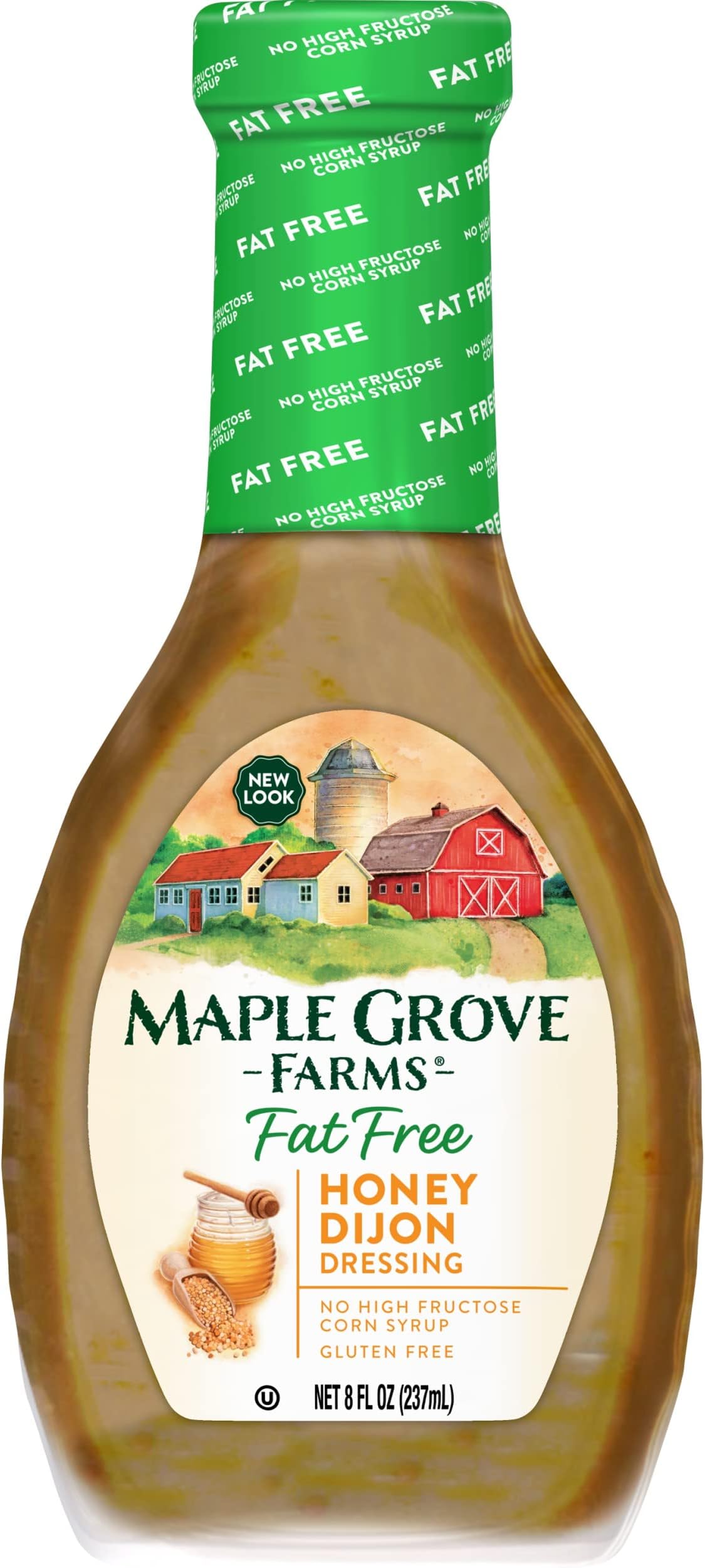 Amazon.com : Maple Grove Farms Fat Free Salad Dressing, Honey Dijon, 8