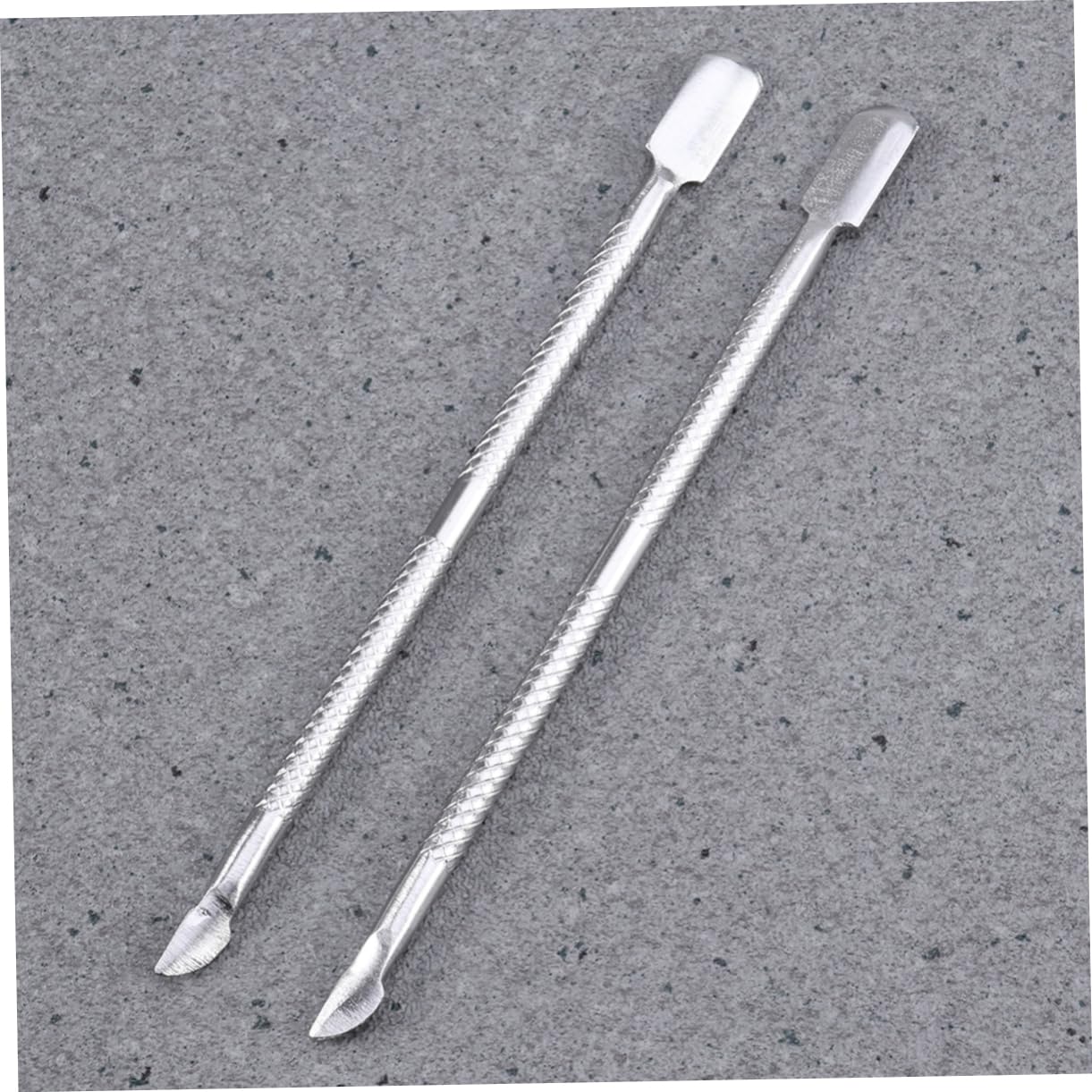 Beatifufu 2pcs Professional Cuticle Manicure Set Nail Cuticle Remover Spoon Pusher Kit Easy to Use for Nail Care