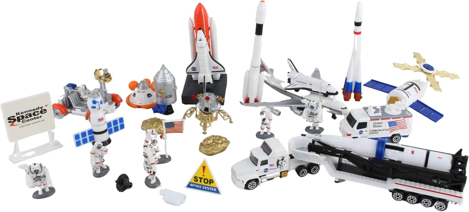 Space Shuttle with Kennedy Space Center Sign 28 Piece
