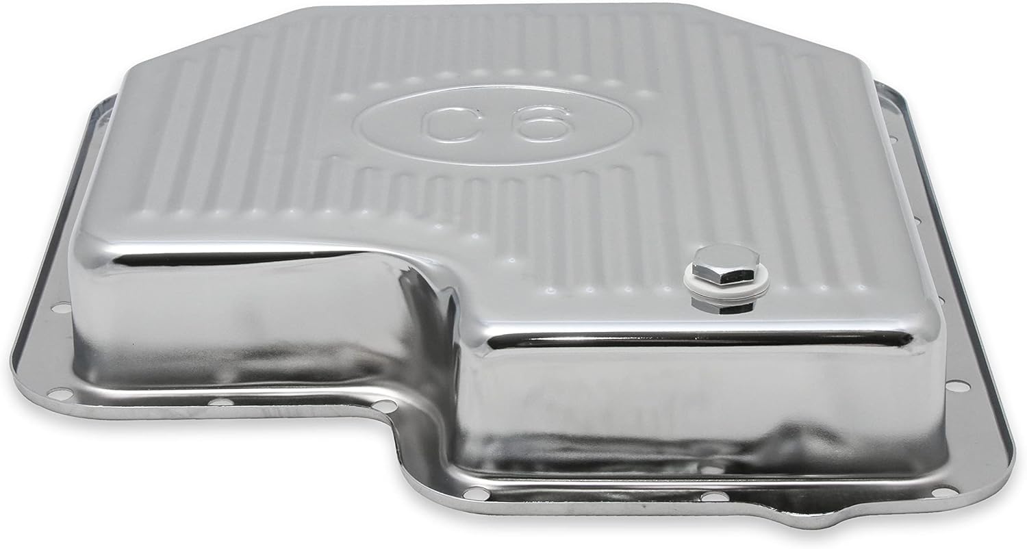 Mr. Gasket Automatic Transmission Oil Pan Chrome Compatible with Ford C6