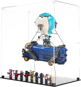 Display Case compatible with LEGO Fortnite 77073 Battle Bus