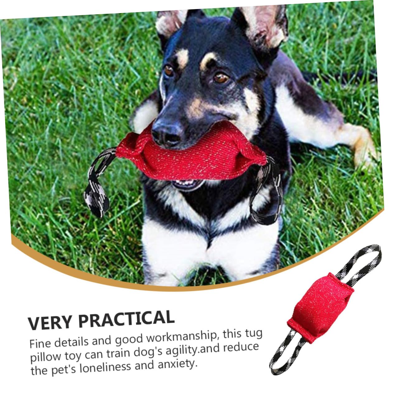 Kisangel 2piezas Pillow De Molar para Perros Juguete Interactivo De Tirar Resistente y Duradero Entrenamiento De Agilidad Canina para Cachorros y Perros Pequeños