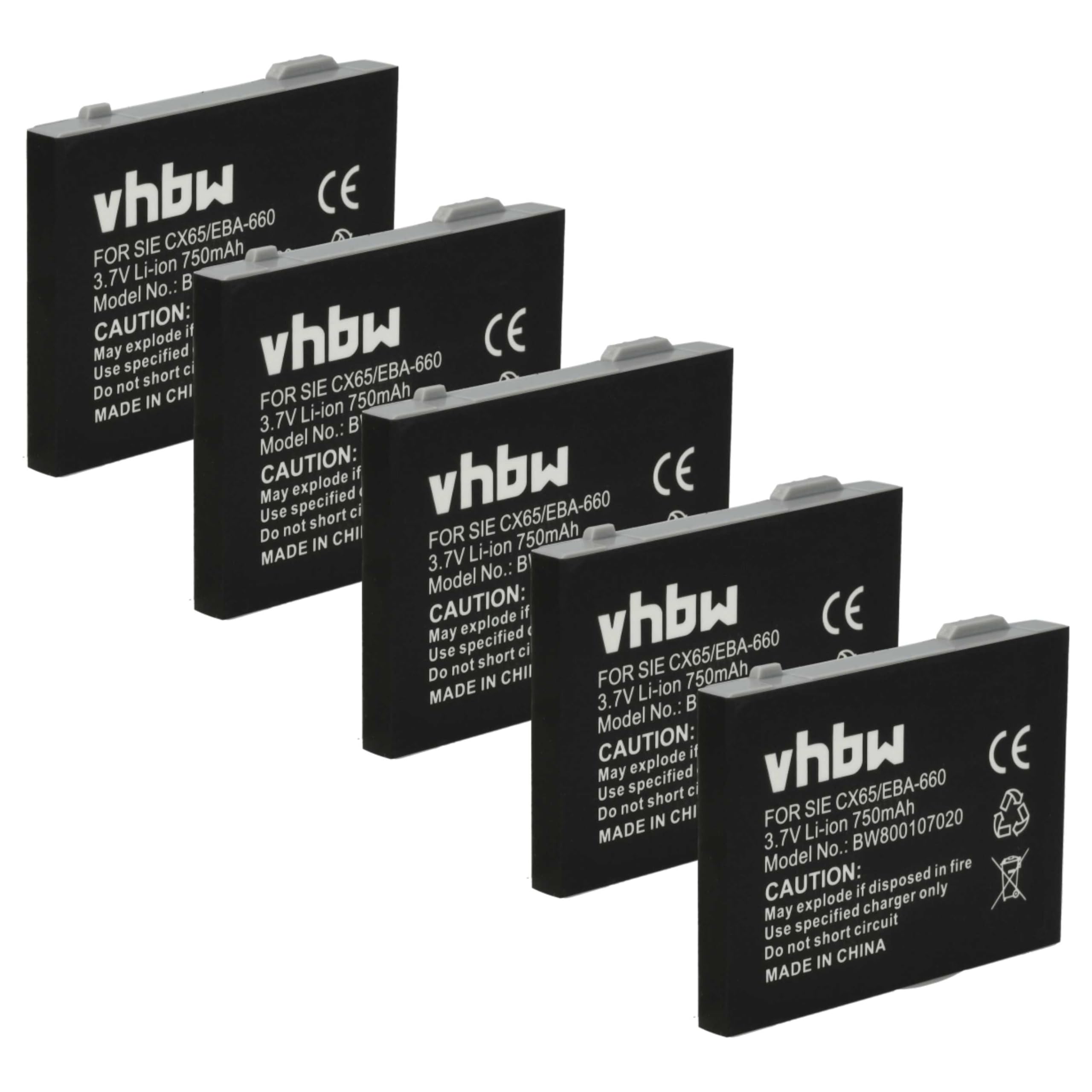 vhbw 5X Batterie Compatible avec Siemens Gigaset M3 Plus Professional