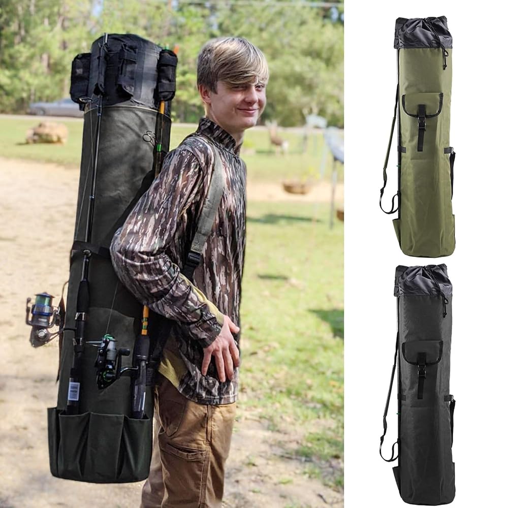 Bolsa De Pesca Lixada 3 Capas - Tamaños 90, 120 O 150 Cm, Tela Oxford Resistente, Con Correa De Hombro Ajustable