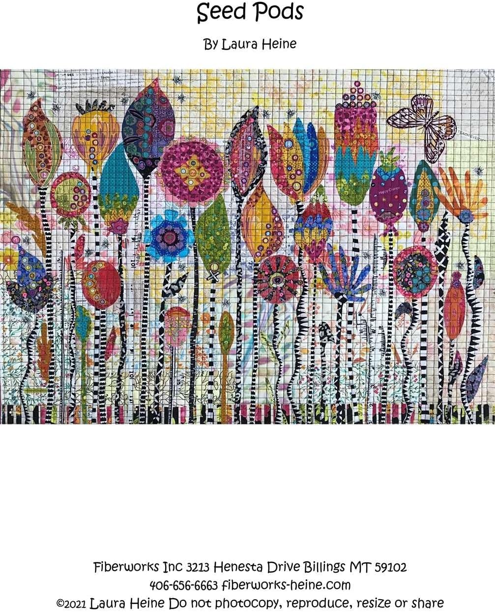 Seed Pods Collage Pattern by Laura Heine