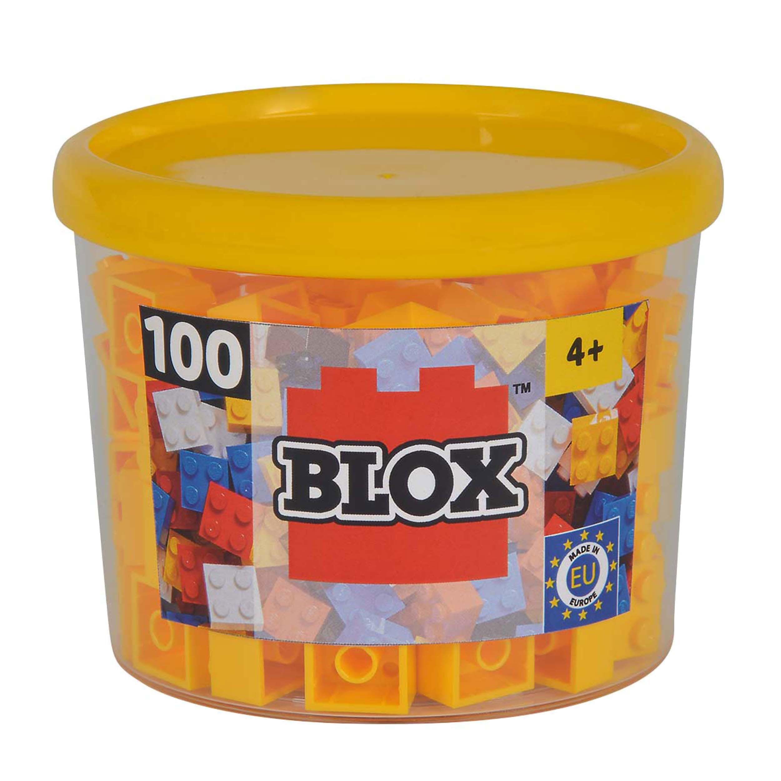 Simba 104114110 "Blox 4-Stud Yellow Building Blocks Set (100-Piece)