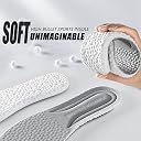 DORMICO Insoles for Men and Women, Shock Absorption Cushioning Sports Comfort Inserts, Breathable Antibacterial Shoe Inner Soles for Running Walking Hiking Working (43-45, Grey) gallery image