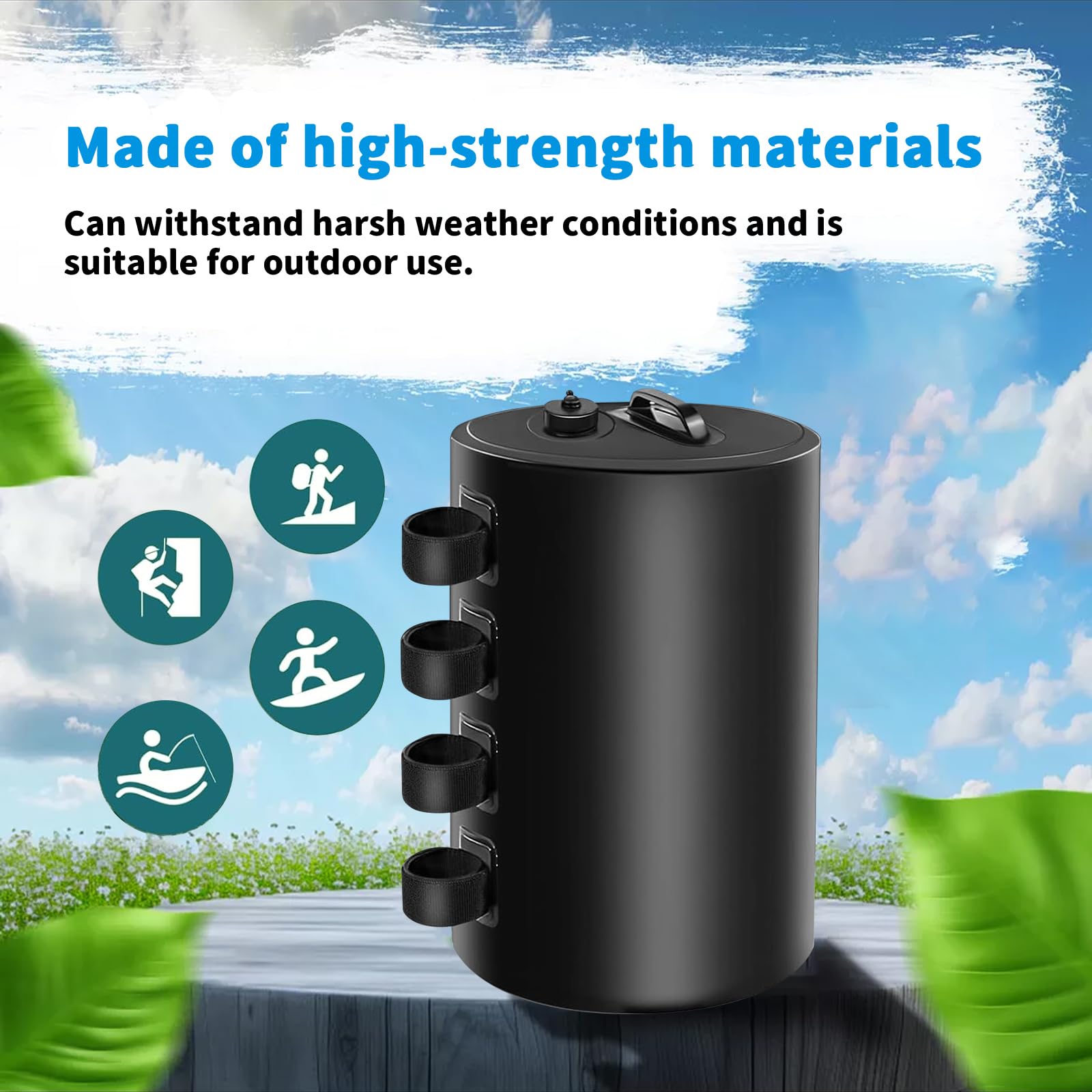 Bolsa de Pesos de Agua con Dosel,Bolsas de Lastre Portátiles 10L,de Grado Industrial, Resistentes, con Doble Costura,Fijación Antiviento para Carpas Pop-Up,Toldos,Pérgolas,Exteriores (Schwarz)