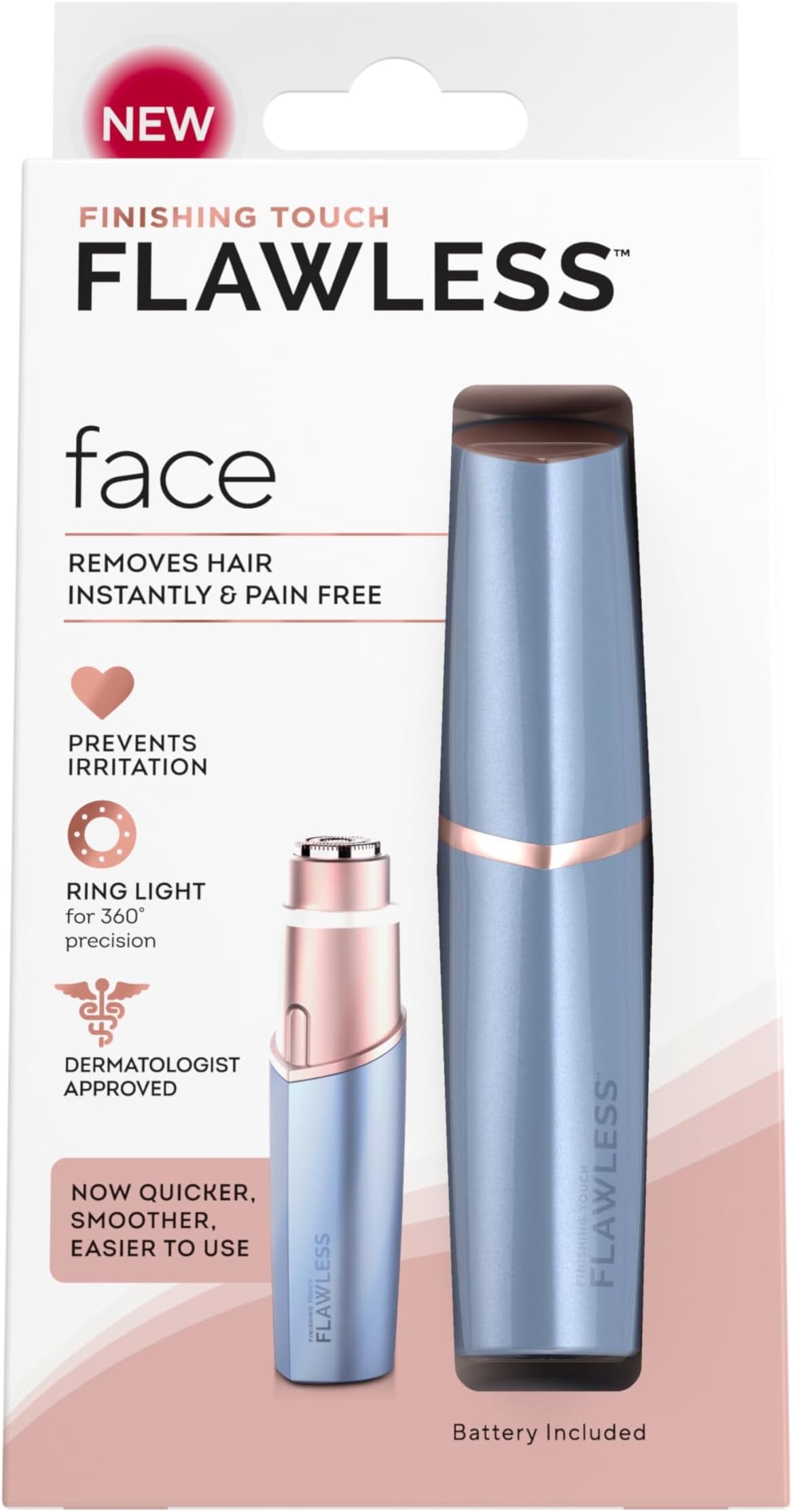 Finishing Touch Women's Painless Hair Remover, Newest Model (Parisian Blue)