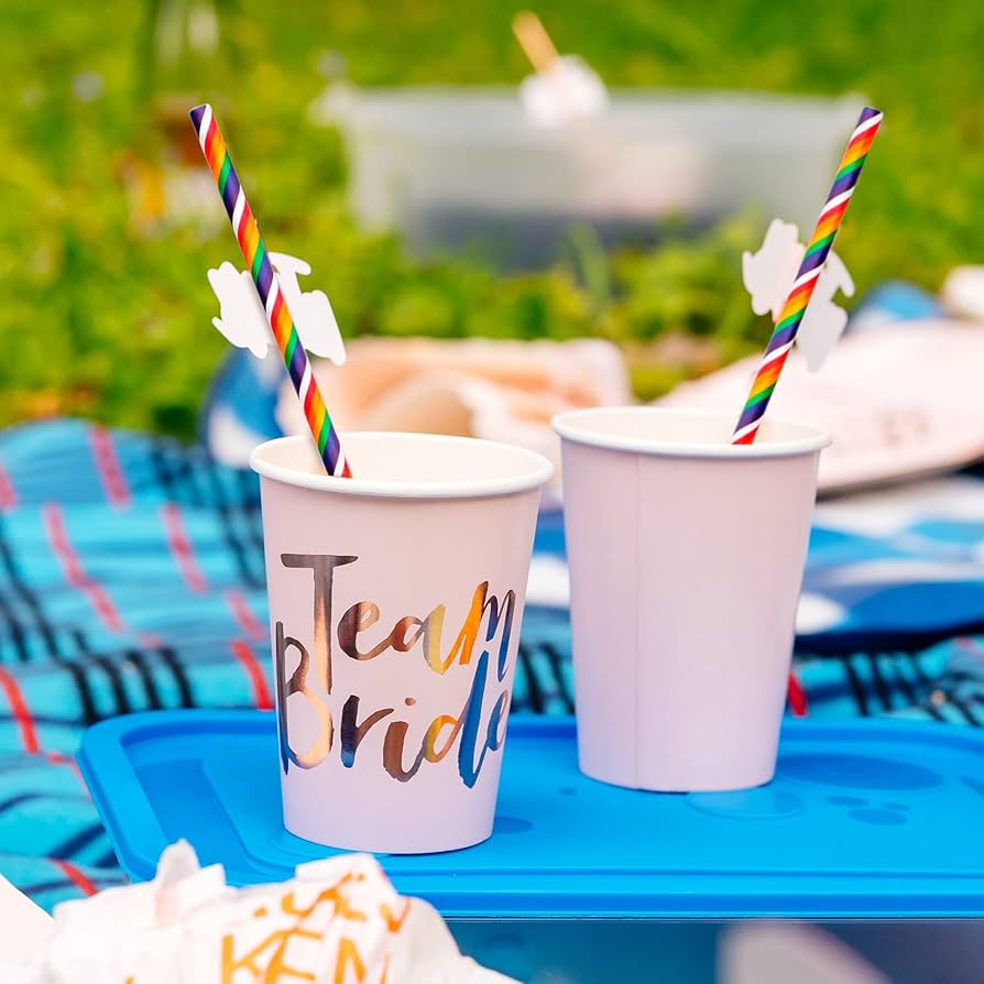 100 Pieces Of Rainbow Striped Paper Straws In 11 Colors, Environmentally Friendly 21cm Straws, Suitable For Juice, Soda, Cocktails, Milkshakes-Very Suitable For Birthday Parties, Bridal Showers - View #7