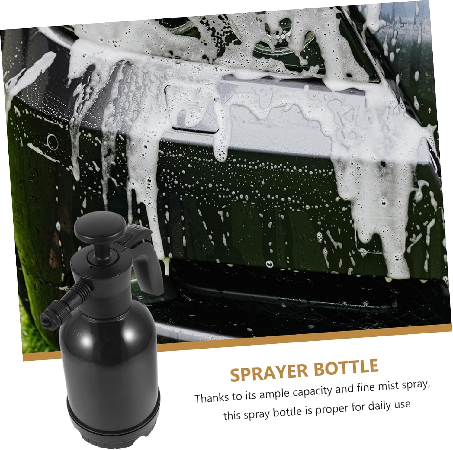 Versatile Car Detailing Spray Bottle High Pressure Foam Pump Sprayer Soap Sprayer for Home Garden Use