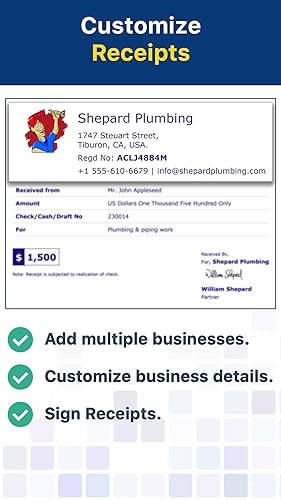 Receipt Maker - Sign & Send