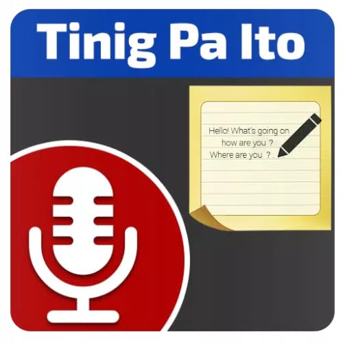 Tagalog speech recognition – Voice Notes