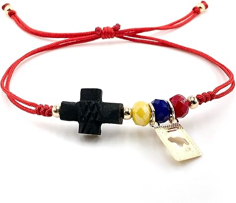 Venezuelan Pride Adjustable Hand-Woven Bracelet in National Flag Colors for Women