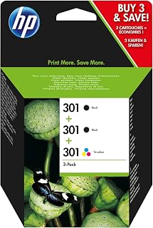 إتش بي Hp 301 Ink Cartridge And tri-colour Multipack
