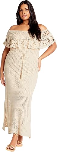 City Chic Women's Plus Size Dress - Callie Crochet