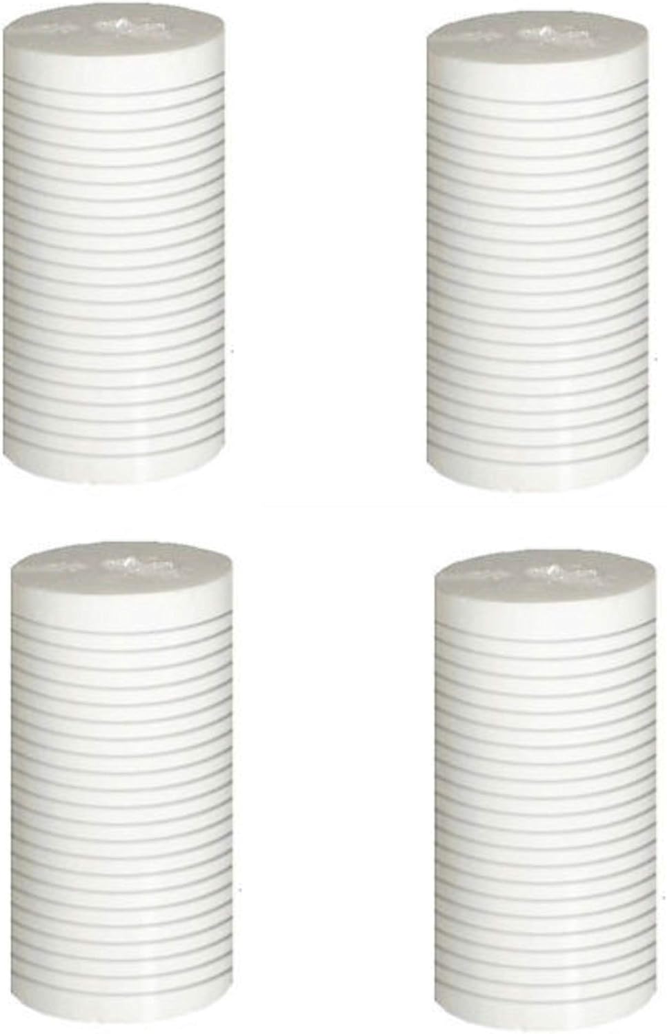 CFS – 4 Pack Whole House Grooved Water Filter Cartridges Compatible with Aqua-Pure AP810, AP801, WHKF-GD25BB Models – Remove Bad Taste and Odor – Whole House Replacement Filter Cartridge – 5 Micron