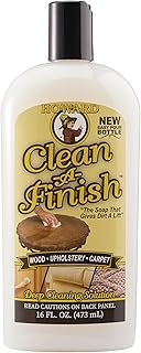 HOWARD Clean-A-Finish Wood Cleaner and Upholstery Cleaner for Furniture, Carpet Cleaning, Pour Bottle, 16 oz