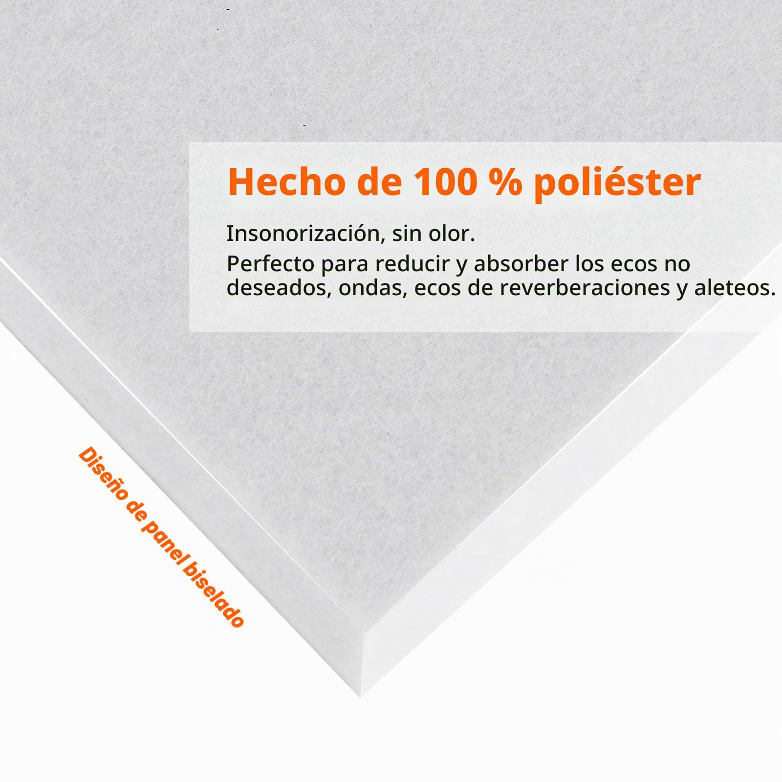 18 Paquetes de Paneles Acústicos Autoadhesivos, 30 x 30 x 1cm Paneles de Espuma Insonorizados, Pared para Estudio de Grabación, Oficina, Estudio Decoración de Pared (Blanco)