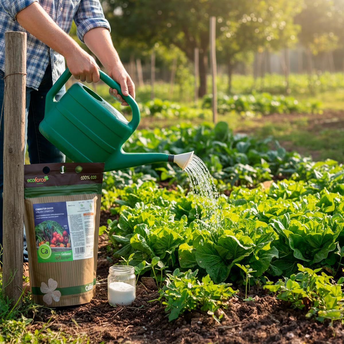 CULTIVERS Abono de calcio ecológico 5 kg | Fertilizante soluble para cultivos hortícolas, frutales y árboles | Aporte de calcio para suelo y aplicación foliar