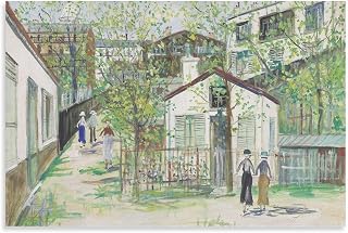 World Famous Oil Paintings The Marquis of Montmartre, 1936 Maurice Utrillo Poster Cool Artworks Painting Wall Art Canvas Prints Hanging Picture Home Decor Posters Gift Idea 16x24inch(40x60cm)