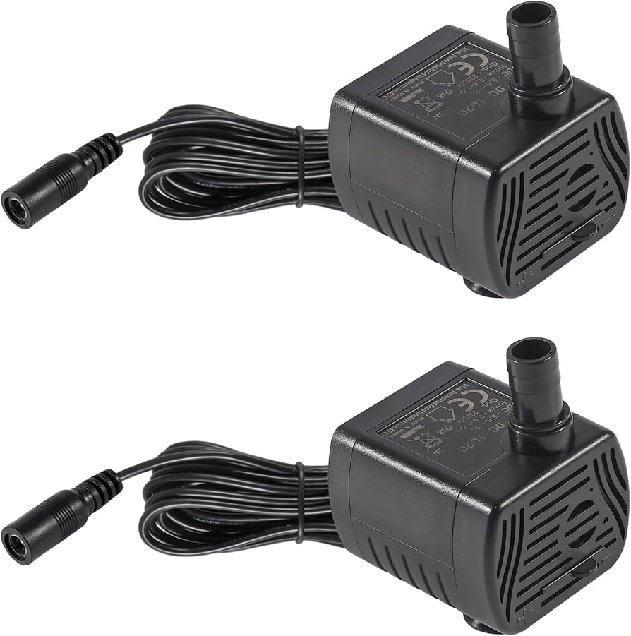 Amazon.com : 2Pcs DC5.5V-12V Mini Submersible Water Pump 1W-3W