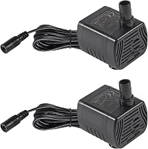 2pcs DC5.5V-12V Mini Submersible Water Pump 1W-3W Small Fountain Pump for Aquarium Fish Tank Fountain Hydroponics Water Feature Indoor Fountain