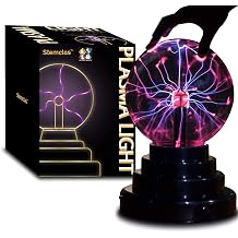 Plasma Ball/Light/Lamp, Static Electricity Globe Electric Lightning Ball, Touch Sensitive, USB Powered, Amazing Gift for Parties, Birthday and Holiday, 3 Inch, for Age Over 14 Years Old