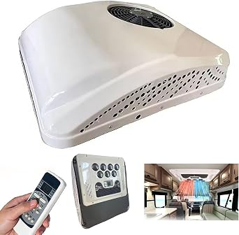 12V 24V 48V Rooftop DC Air Conditioner for Truck,Van,RV, Cooling & Heating Air Conditioner16-30C, Rapid Cooling/Silent Fan, Inverter Air Conditioner,96V