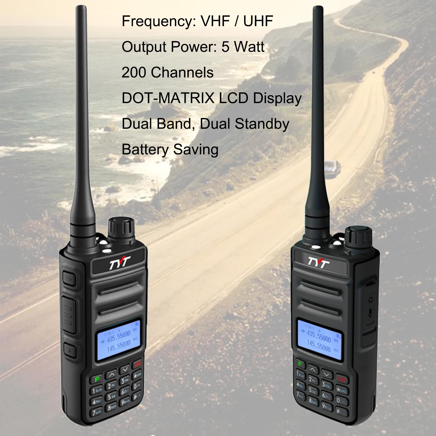 Amazon.com: TH-UV88 Dual Band Two Way Radio 2 Pack - 5W VHF UHF 