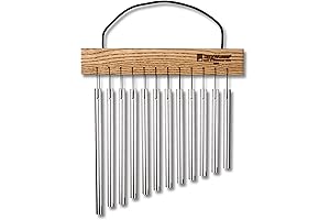 TreeWorks Chimes Handheld 8-Note Single Row Bar Chime Percussion Instrument, Made in U.S.A.