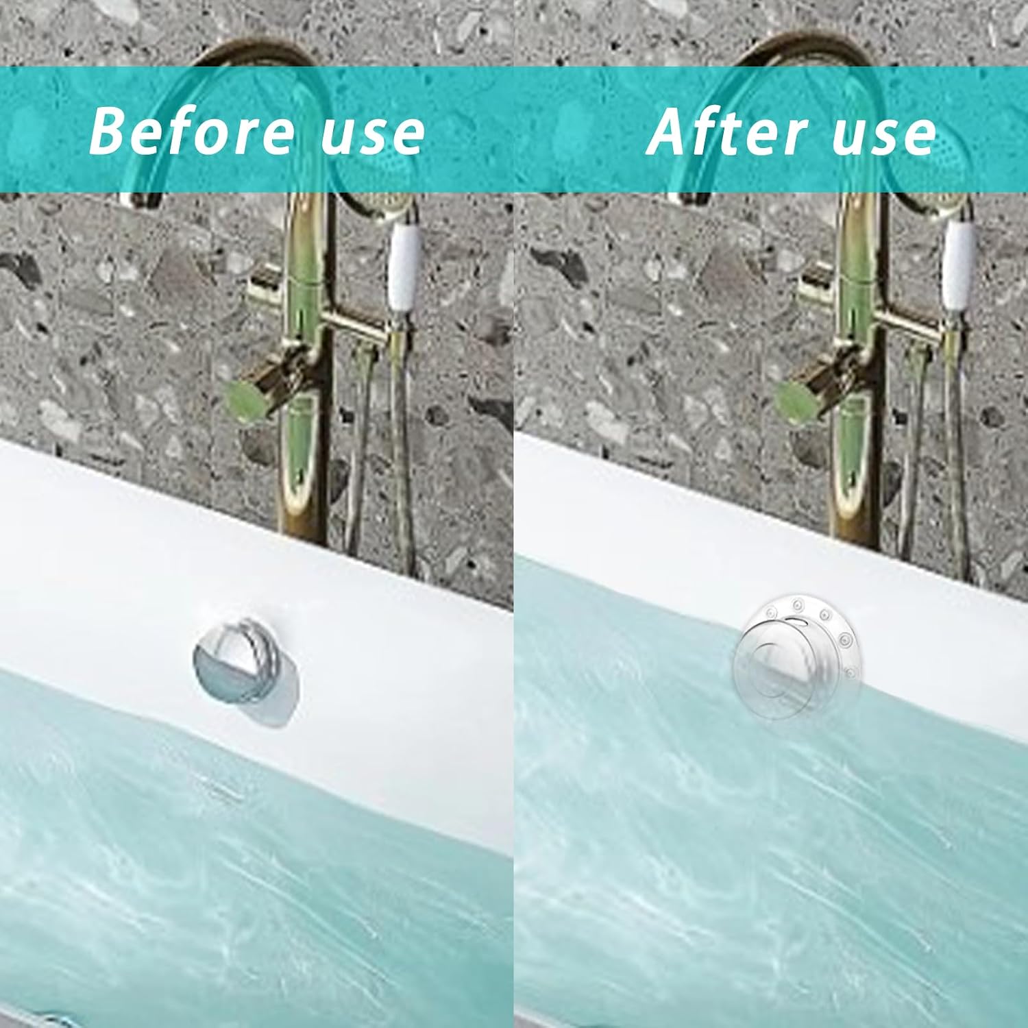 2 Pieces 6.1 inch Bath tub Plug, Transparent Green PVC Bath Overflow Drain Cover Plug, Suitable for Bath tub Drain Hole, deep Water Bath tub