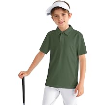 MIVEI Kids Performance School Uniform Polo Shirt Breathable UPF50+