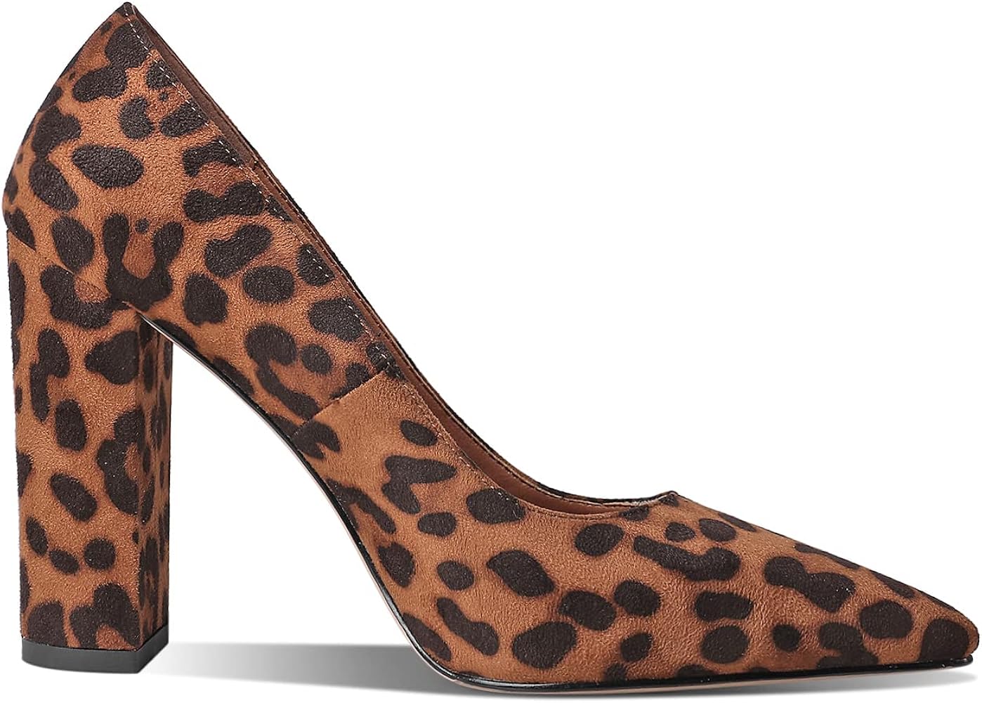 Chunky Pumps Shoes Block High Heels 