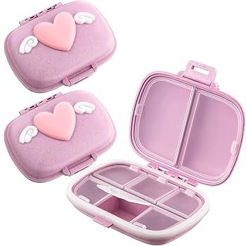 Amazon.com: Vesici 3 Packs Travel Pill Organizer 8 Compartments